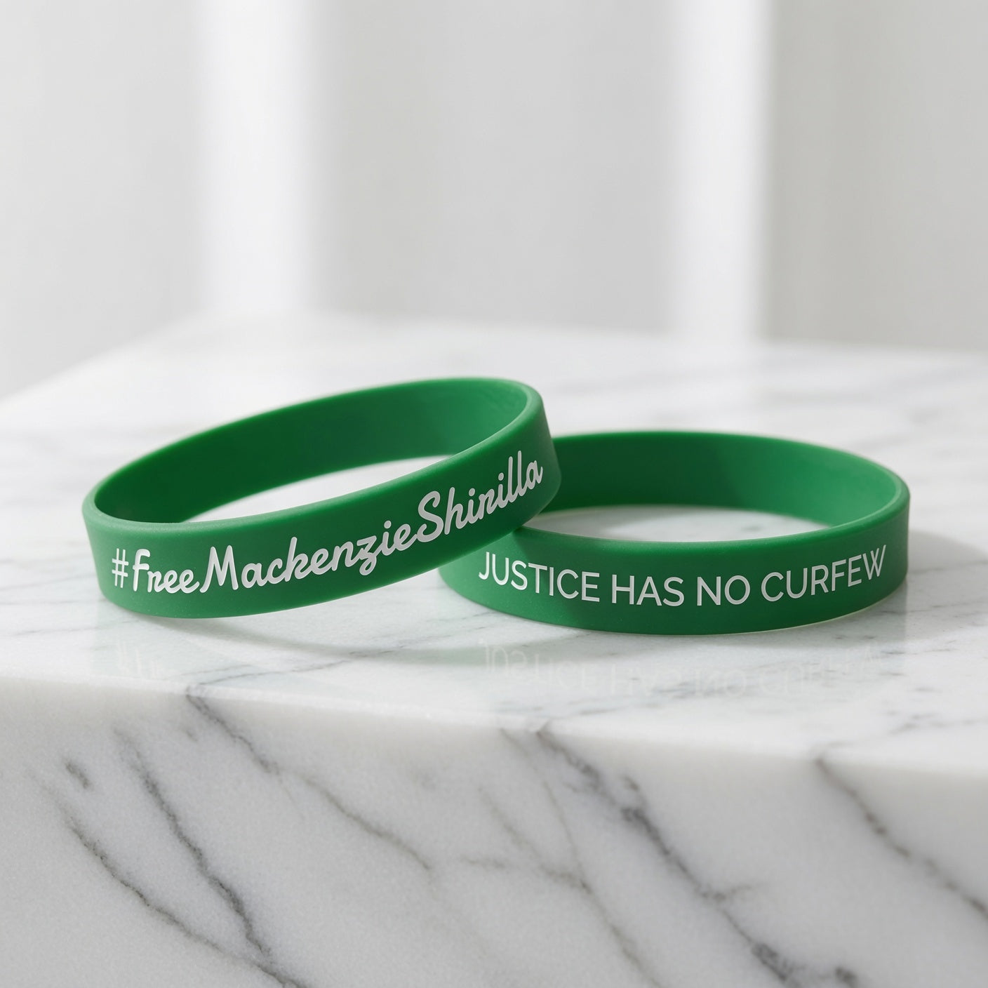 '#FreeMackenzieShirilla' Silicone Wristband (June Release)